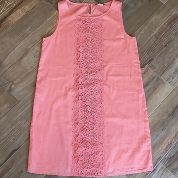 J. Crew Dresses & Skirts - J. Crew XS/S Coral Pink Sleeveless Casual Cotton Lined Dress